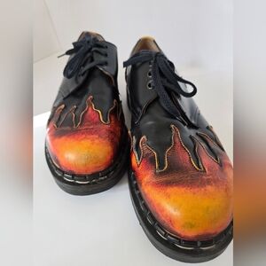 Vintage Tredair Doc Marten Style flame lace up Oxford shoes